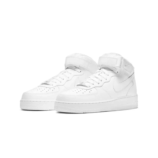 Nike Air Force 1 pure white mid-top sneakers CW2289-111